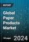 Global Paper Products Market by Product (Hygienic Products, Packaging Products, Stationery Products), Application (Commercial, Household), Distribution Channel - Forecast 2024-2030 - Product Thumbnail Image