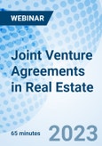 Joint Venture Agreements in Real Estate - Webinar (Recorded)- Product Image