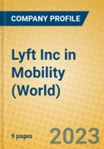 Lyft Inc in Mobility (World)- Product Image