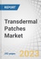 Transdermal Patches Market by Type (Drug-in-adhesives, Matrix, Reservoir Membrane), Adhesive (Acrylic, Silicone, Hydrogel), Application (Pain, CVS, Hormonal), Distribution Channel (Pharmacy (Retail Online, Hospital)), End-user, and Region - Forecast to 2029 - Product Image