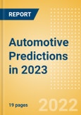 Automotive Predictions in 2023 - Thematic Intelligence- Product Image