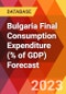 Bulgaria Final Consumption Expenditure (% of GDP) Forecast - Product Thumbnail Image