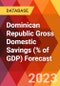 Dominican Republic Gross Domestic Savings (% of GDP) Forecast - Product Thumbnail Image