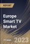 Europe Smart TV Market Size, Share & Industry Trends Analysis Report By Screen Type (Flat, and Curved), By Distribution Channel, By Resolution (HDTV, Full HDTV, 4K UHD, and Others), By Screen Size, By Country and Growth Forecast, 2023 - 2030 - Product Image