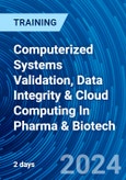Computerized Systems Validation, Data Integrity & Cloud Computing In Pharma & Biotech (ONLINE EVENT: August 21-22, 2024)- Product Image