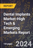 2024 Global Forecast for Dental Implants Market (2025-2030 Outlook)-High Tech & Emerging Markets Report- Product Image