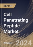 Cell Penetrating Peptide Market Size, Share & Trends Analysis Report By End-use, By Application (Drug Delivery, Gene Delivery, Diagnostics, Molecular Imaging, and Others), By Type, By Regional Outlook and Forecast, 2023 - 2030- Product Image