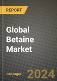 Global Betaine Market Outlook Report: Industry Size, Competition, Trends and Growth Opportunities by Region, YoY Forecasts from 2024 to 2031- Product Image