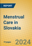 Menstrual Care in Slovakia- Product Image