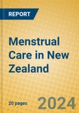 Menstrual Care in New Zealand- Product Image