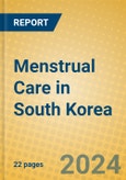 Menstrual Care in South Korea- Product Image