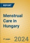 Menstrual Care in Hungary - Product Image