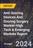 2024 Global Forecast for Anti-Snoring Devices And Snoring Surgery Market (2025-2030 Outlook)-High Tech & Emerging Markets Report- Product Image