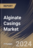 Alginate Casings Market Size, Share & Trends Analysis Report By End User, By Usage (Halal, Kosher, and Others), By Application (Meat, Fish, and Vegan), By Type (Flavored, Colored, and Basic), By Regional Outlook and Forecast, 2023 - 2030- Product Image