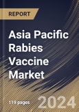 Asia Pacific Rabies Vaccine Market Size, Share & Trends Analysis Report By Prophylaxis Type (Post-exposure Prophylaxis, and Pre-exposure prophylaxis), By End User, By Application (Human, and Animal), By Product Type, By Country and Growth Forecast, 2023 - 2030- Product Image