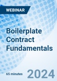 Boilerplate Contract Fundamentals - Webinar (Recorded)- Product Image