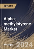 Alpha-methylstyrene Market Size, Share & Trends Analysis Report By Purity (>99.5% and 95%-99%), By End-use (Automotive, Electronics, Chemical Manufacturing, Personal Care & Cosmetics and Others), By Regional Outlook and Forecast, 2024 - 2031- Product Image