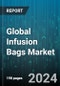 Global Infusion Bags Market by Type of Solution (Antibiotics, Chemotherapy Solutions, Intravenous (IV) Fluids), Material (Polyethylene, Polypropylene, Polyvinyl Chloride), Capacity, Technology, Application, End-User - Forecast 2024-2030 - Product Image