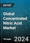 Global Concentrated Nitric Acid Market by Type (Fuming, Strong), Grade (ACS Grade, Reagent Grade, Technical Grade), Concentration, Application, End-Use - Forecast 2024-2030 - Product Thumbnail Image