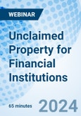 Unclaimed Property for Financial Institutions - Webinar (Recorded)- Product Image