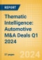 Thematic Intelligence: Automotive M&A Deals Q1 2024 - Top Themes - Product Thumbnail Image
