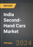 India Second-Hand Cars Market (2024 Edition): Market Size, Trends, Opportunities and Forecast by Vehicle Type ( Sedans, SUVs, Hatchbacks, MPVs and Other Vehicle Types), Propulsion, Vendor Type, Region, By Country: 2020-2030- Product Image