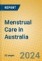 Menstrual Care in Australia - Product Image