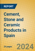 Cement, Stone and Ceramic Products in Spain- Product Image