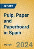 Pulp, Paper and Paperboard in Spain- Product Image