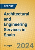 Architectural and Engineering Services in Spain- Product Image