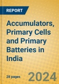 Accumulators, Primary Cells and Primary Batteries in India- Product Image