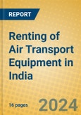 Renting of Air Transport Equipment in India- Product Image