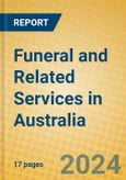 Funeral and Related Services in Australia- Product Image