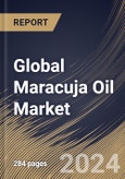 Global Maracuja Oil Market Size, Share & Trends Analysis Report By Distribution Channel (Offline and Online), By Application (Cosmetics & Personal Care, Food & Beverage and Others), By Nature, By Regional Outlook and Forecast, 2024 - 2031- Product Image