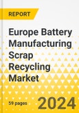 Europe Battery Manufacturing Scrap Recycling Market: Focus on Application, Scrap Source, Recycling Technology, and Country - Analysis and Forecast, 2023-2032- Product Image