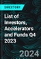 List of Investors, Accelerators and Funds Q4 2023 - Product Thumbnail Image