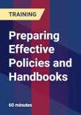 Preparing Effective Policies and Handbooks- Product Image