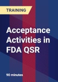 Acceptance Activities in FDA QSR- Product Image