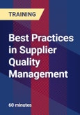 Best Practices in Supplier Quality Management- Product Image