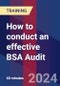 How to conduct an effective BSA Audit (Recorded) - Product Image