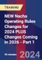 NEW Nacha Operating Rules Changes for 2024 PLUS Changes Coming in 2026 - Part 1 (Recorded) - Product Image