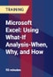 Microsoft Excel: Using What-If Analysis-When, Why, and How - Product Thumbnail Image