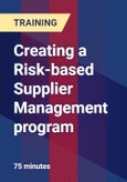 Creating a Risk-based Supplier Management program- Product Image