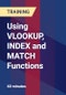 Using VLOOKUP, INDEX and MATCH Functions - Product Thumbnail Image