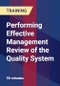 Performing Effective Management Review of the Quality System - Product Thumbnail Image