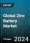 Global Zinc Battery Market by Chemistry (Alkaline Zinc Batteries, Zinc-Air Batteries, Zinc-Carbon Batteries), Product Type (Button Cells, Cylindrical Cells, Pouch Cells), Usage, Application, Distribution Channel - Forecast 2024-2030 - Product Image