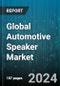 Global Automotive Speaker Market by Type (Midrange, Subwoofers, Tweeters), Placement (Back Shelf, Dashboard, Doors), Vehicle Type, Sales Channel - Forecast 2024-2030 - Product Thumbnail Image
