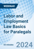 Labor and Employment Law Basics for Paralegals - Webinar (Recorded)- Product Image