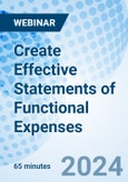 Create Effective Statements of Functional Expenses - Webinar (Recorded)- Product Image