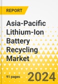 Asia-Pacific Lithium-Ion Battery Recycling Market: Focus on Battery Chemistry, Source, Recycling Process, and Country - Analysis and Forecast, 2023-2033- Product Image